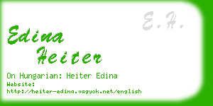 edina heiter business card